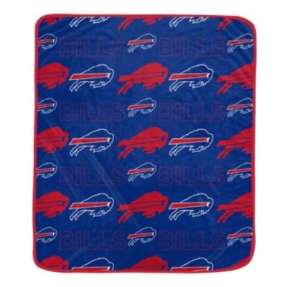 Picture of Buffalo Bills 50 X 60 Repeat Big Logo Wordmark Ultra Soft Blanket