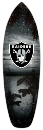 Picture of 18inch Las Vegas Raiders Surfboard Wall Art