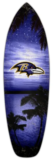 Picture of 18inch NFL Baltimore Ravens Surfboard Wall Art