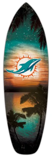 Picture of 18inch NFL Miami Dolphins Surfboard Wall Art